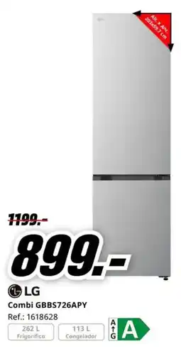 MediaMarkt LG combi GBBS726APY oferta