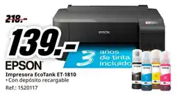 MediaMarkt Epson impresora ecotank et-1810 oferta