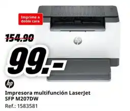 MediaMarkt hp impresora multifunción laserjet sfp m207dw oferta