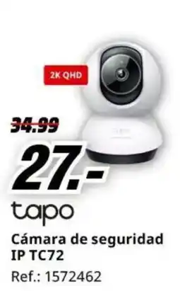 MediaMarkt tapo cámara de seguridad ip tc72 oferta
