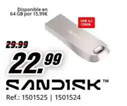 MediaMarkt sandisk usb 3.2 128gb oferta