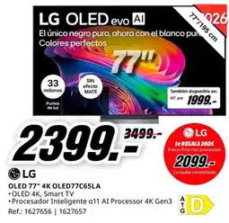 MediaMarkt LG OLED 77" 4K OLED77C65LA oferta