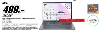 MediaMarkt Acer portátil chromebook plus 514 cb514-3hr5jq oferta