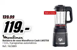 MediaMarkt Moulinex batidora de vaso blendforce cook lm5758 oferta
