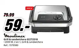 MediaMarkt Moulinex grill & sandwichera gi272d10 oferta