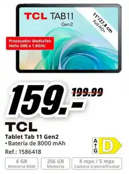 MediaMarkt Tcl tablet tab 11 gen2 oferta