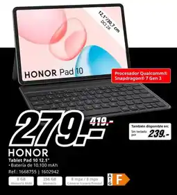 MediaMarkt Honor pad 10 12.1" oferta
