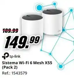 MediaMarkt tp-link sistema wi-fi 6 mesh x55 oferta