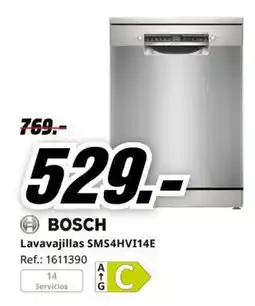 MediaMarkt Bosch lavavajillas sms4hvi14e oferta