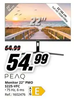 MediaMarkt Pelaq monitor 22" pmo s225-vfc oferta