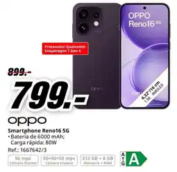 MediaMarkt oppo smartphone reno16 5g oferta