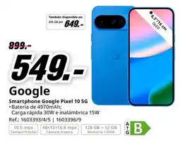 MediaMarkt Google Smartphone Google Pixel 10 5G oferta