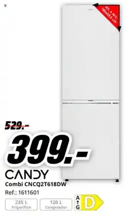 MediaMarkt Candy combi CNCQ2T618DW oferta