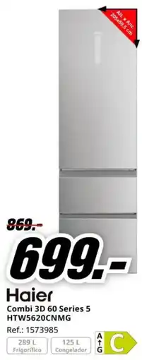 MediaMarkt Haier Combi 3D 60 Series 5 HTW5620CNMG oferta