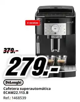MediaMarkt DeLonghi cafetera superautomática ecam22.113.b oferta