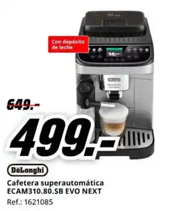 MediaMarkt DeLonghi cafetera superautomática ecam310.80.sb evo next oferta