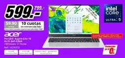 MediaMarkt acer portátil aspire lite 15 al15-54p-53ua oferta