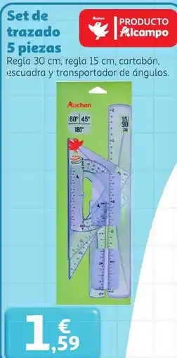 Alcampo Auchan set de trazado oferta