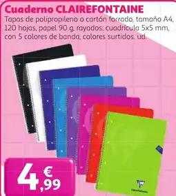 Alcampo Cuaderno clairefontaine oferta