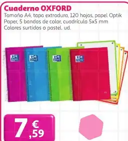 Alcampo Oxford cuaderno oferta