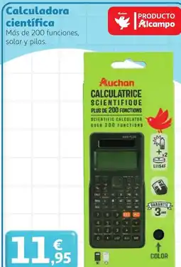 Alcampo Auchan calculadora cientifica oferta