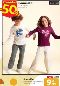 Alcampo Inextenso camiseta oferta