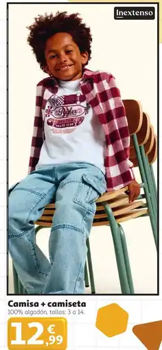 Alcampo Inextenso camisa + camiseta oferta
