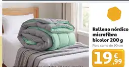 Alcampo Relleno nórdico microfibra bicolor oferta
