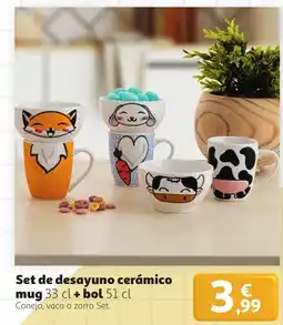 Alcampo Set de desayuno cerámico oferta