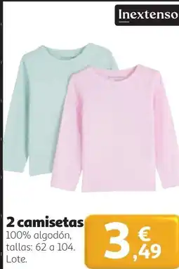 Alcampo Inextenso 2 camisetas oferta