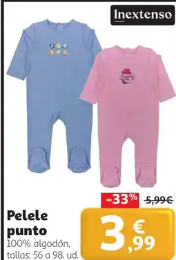 Alcampo Inextenso pelele punto oferta