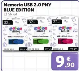 Alcampo Pny memoria usb 2.0 blue edition oferta