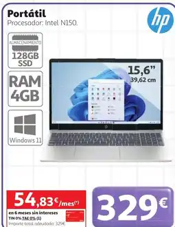 Alcampo hp portátil oferta
