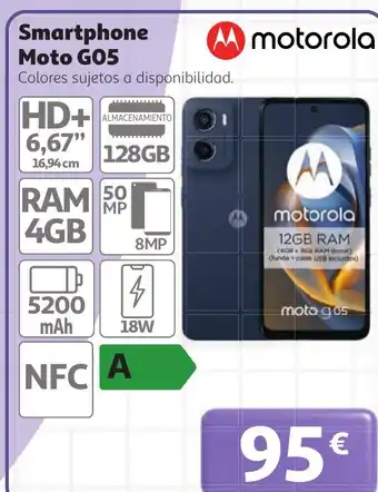 Alcampo motorola smartphone moto g05 oferta