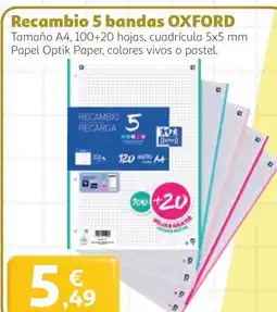 Alcampo Oxford recambio 5 bandas oferta