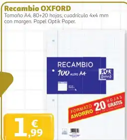 Alcampo Oxford recambio oferta