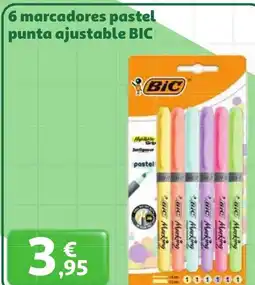 Alcampo BIC marcadores pastel punta ajustable oferta