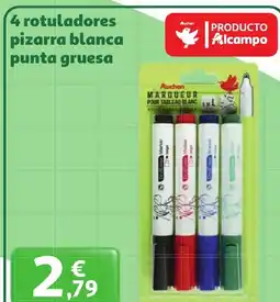 Alcampo Auchan rotuladores pizarra blanca punta gruesa oferta