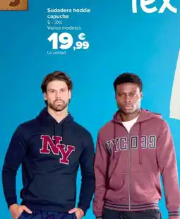 Carrefour Sudadera con estampado delantero y espalda oferta