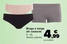 Carrefour Braga o tanga sin costuras oferta