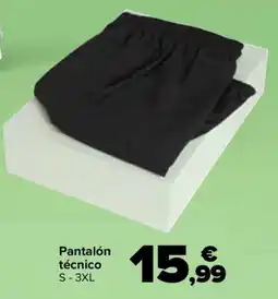Carrefour Pantalón técnico oferta