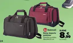 Carrefour benzi bolsa deporte poliester oferta