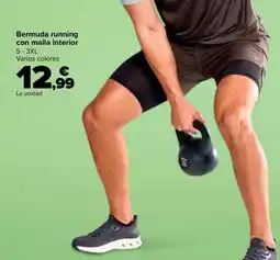 Carrefour Bermuda running con malla interior oferta