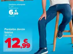 Carrefour Pantalón denim básico oferta