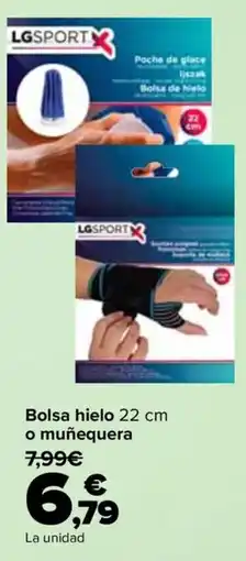 Carrefour Lg sport bolsa hielo o muñequera oferta