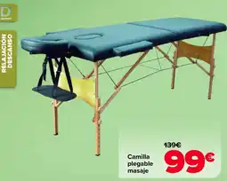 Carrefour Camilla plegable masaje oferta