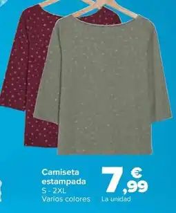 Carrefour Camiseta estampada oferta