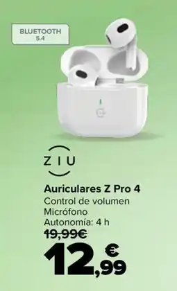 Carrefour Ziu auriculares z pro 4 oferta