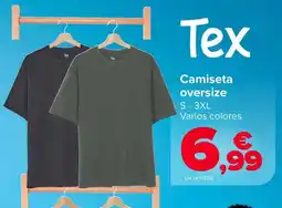 Carrefour Tex camiseta oversize oferta