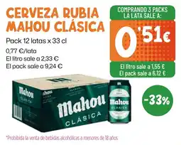 AhorraMas Mahou Clásica oferta